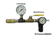 Air regulator for NoDigTech sleeve installation